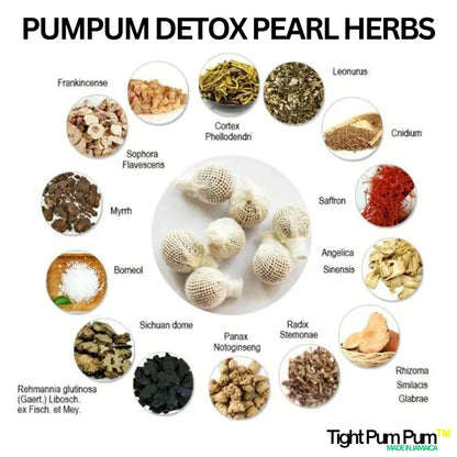 Pum Pum Natural Herbal Womb Vaginal Detox Pearl, Yoni pearls